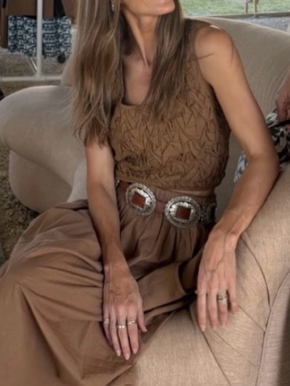Morro Smocked Top in Brownie - Picture 4 of 9